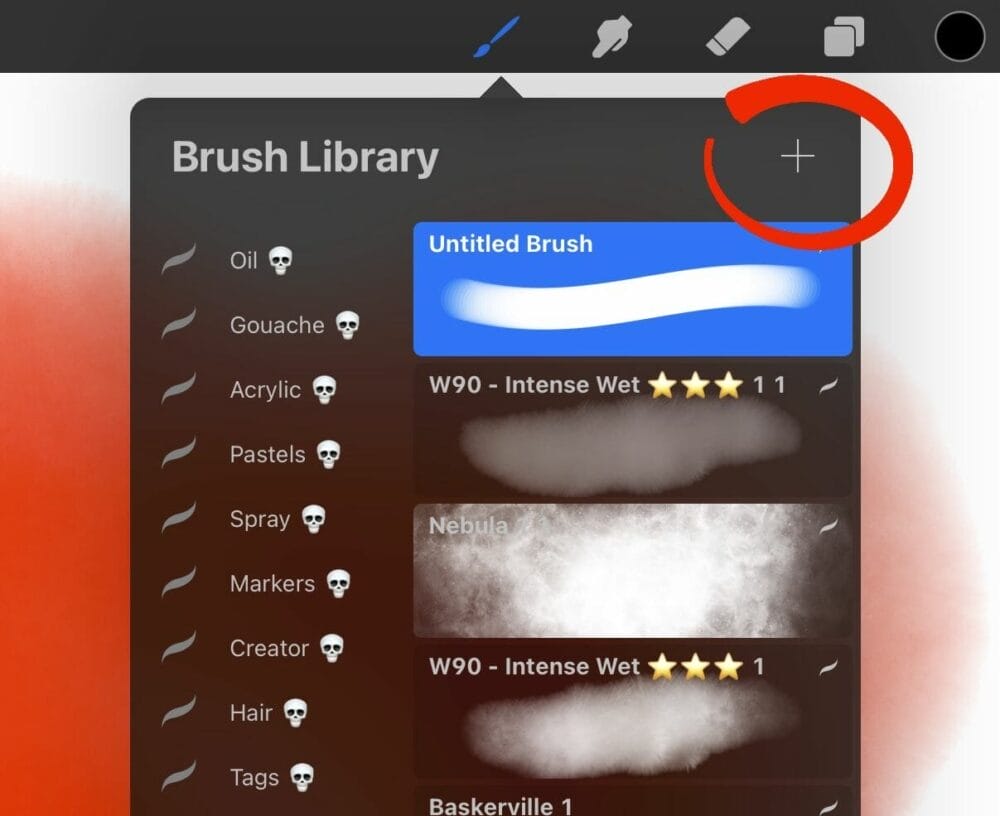 Create realistic Watercolor brush in Procreate Digi Lines